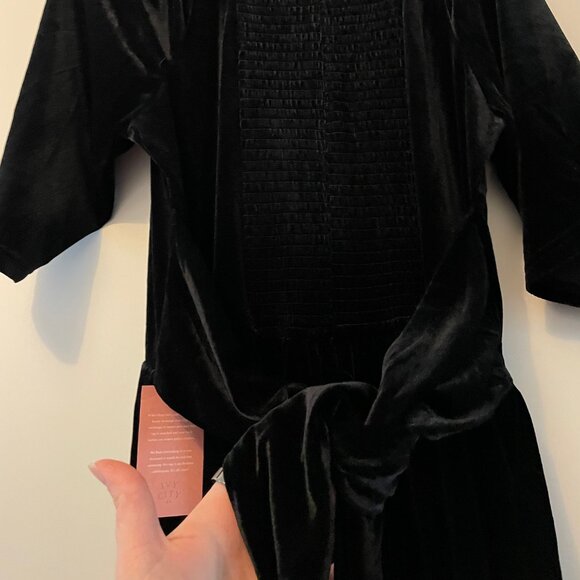 NWT! Ivy City Livi Jumpsuit in Black Velvet Size Large PERFECT FOR THE HOLIDAYS - Picture 5 of 8